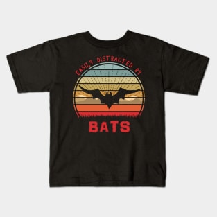 Easily Distracted By Bats Kids T-Shirt